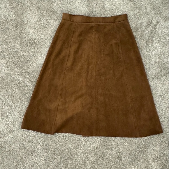 Aritzia Wilfred Centinela Mini Skirt Brown Button Down Size 6 EUC - Picture 4 of 9